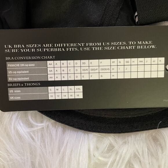 Panache Superbra Tango II Balconette Black Lace Underwire Unlined 34J 34 J New - Picture 12 of 12